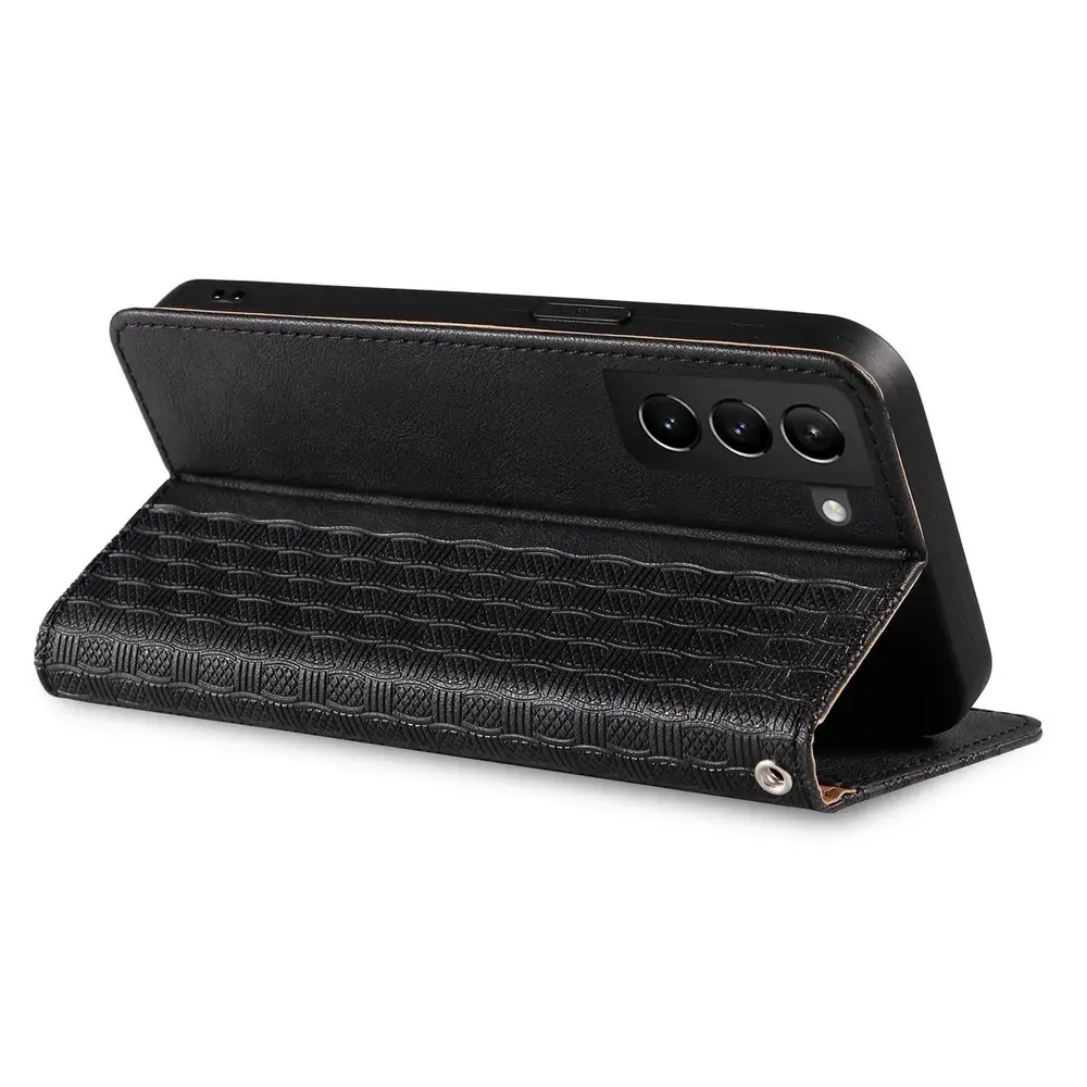 Magnet Strap grāmatveida maciņš telefonam Samsung Galaxy S22+ (S906) melns