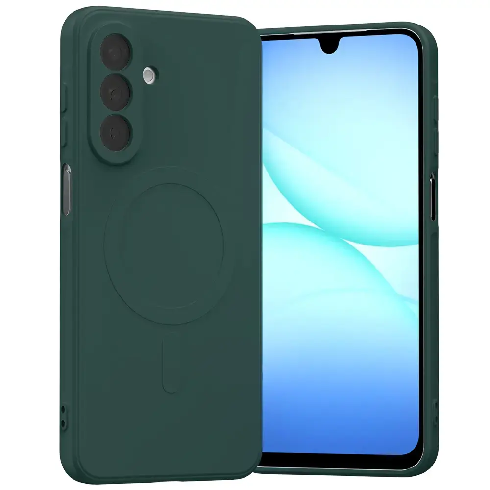 Mercury Semi-Silicone maciņš ar MagSafe atbalstu telefonam Samsung Galaxy A17 4G (A175) zaļš