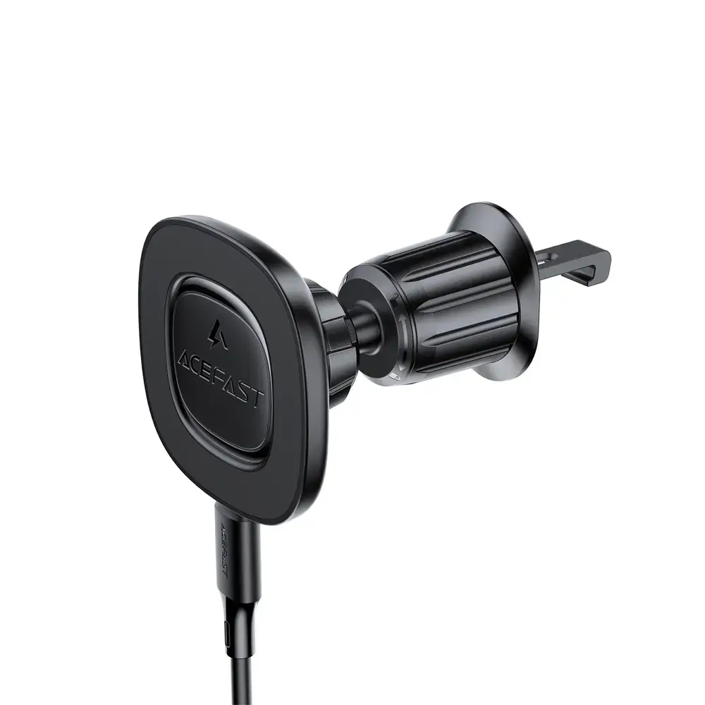 Acefast D46 Magnetic Air Vent Mount with Wireless Charger - Black