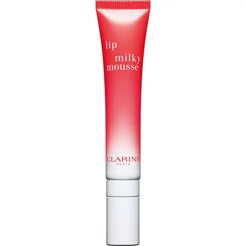 Clarins, Lip Milky Mousse, Satin Finish, Lip Balm, 01, Milky Strawberry, 10 ml