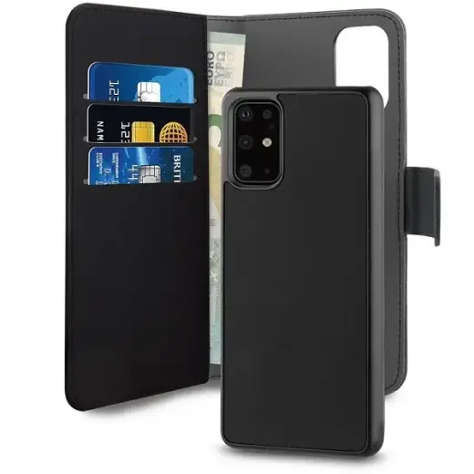 Puro Wallet Detachable Samsung S20+ G985 2w1 czarne|black SGS11BOOKC3BLK