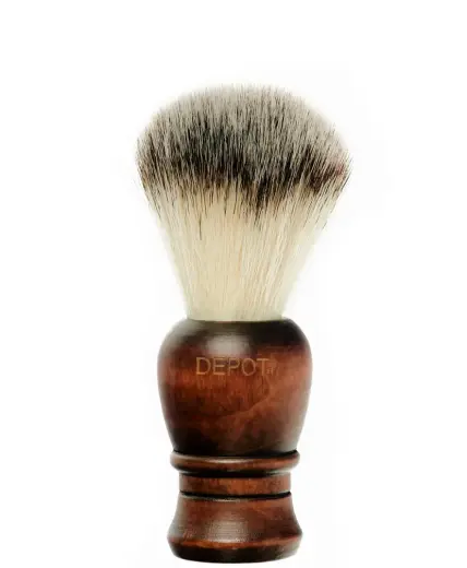 Depot, Accessories No. 730, Wooden, Face Shaving Brush, Brown