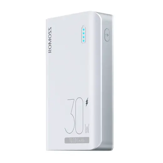 Ārējais akumulators Romoss Sense 4S Pro 10000mAh, 30W (balts)