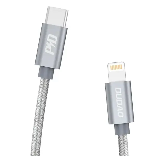 Кабель Dudao USB- C - Lightning PD | 45 Вт | 1 м серый