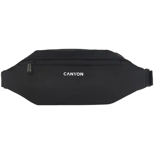 CANYON FB-1  Fanny pack  Product spec|size(mm): 270MM x130MM x 55MM  Black  EXTERIOR materials:100% Polyester  Inner materials:100% Polyeste