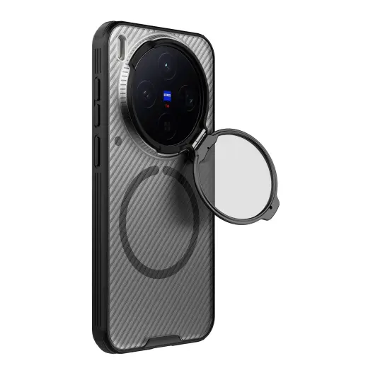 Nillkin CamShield Prop Magnetic Case for Vivo X300 Transparent Black