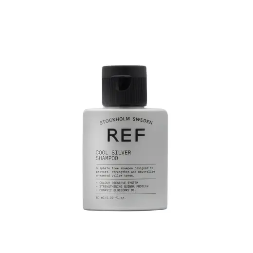 Ref Stockholm, Cool Silver, Sulfates-Free, Hair Shampoo, Neutralising Warm Tones, 60 ml