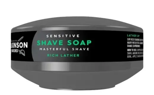 Wilkinson Sword Sensitive Lather Shaving Soap for Men 125g