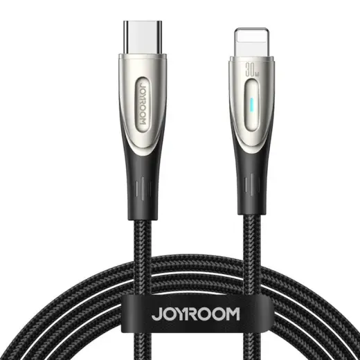 Joyroom SA27-CL3 datu pārraides un uzlādes vads | USB-C uz USB-C | 30W | 1.2m | melns