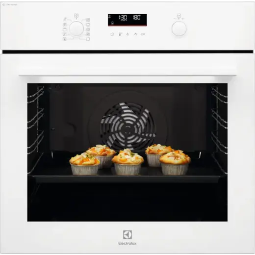 Electrolux Tvaika cepeškrāsns 600. sērija ar SteamBake iebūv., balta