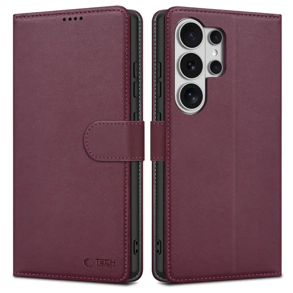 TECH-PROTECT Wallet grāmatveida maciņš telefonam Samsung Galaxy S26 Ultra (S948) mulberry