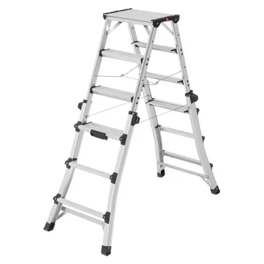 Kāpnes teleskopiskās Master DTL100  / alumīnija / 2x4 - 2x6 pakāpieni
