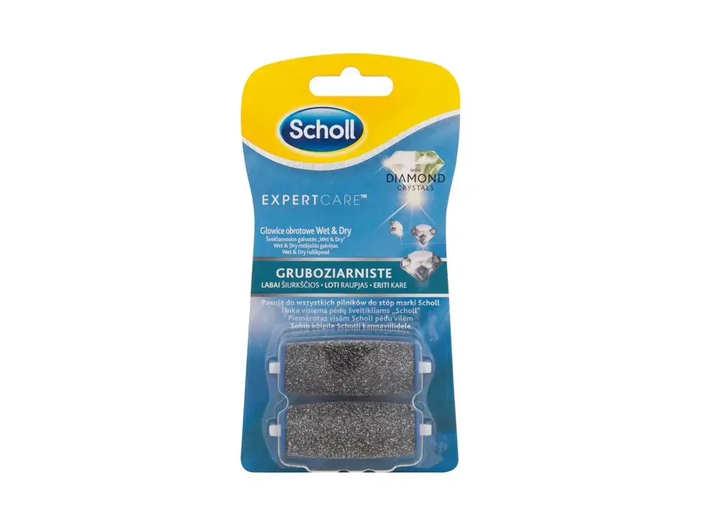 Scholl Expert Care Wet & Dry Roller Heads with Diamond Crystals Extra Coarse Pedicure 2 pc