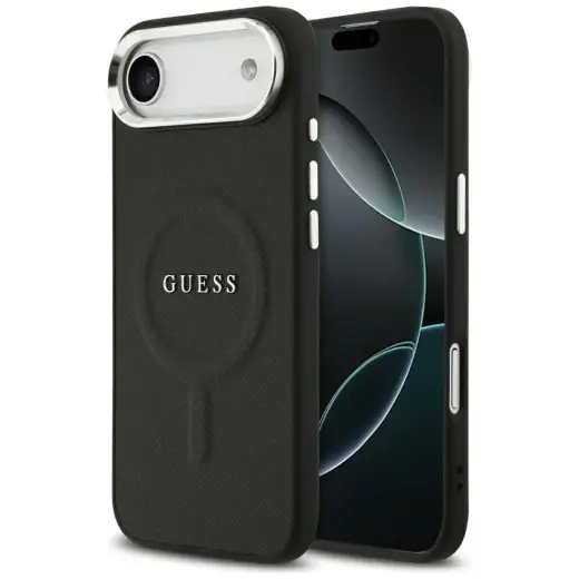 Guess PU Saffiano MagSafe Case for iPhone Air Black