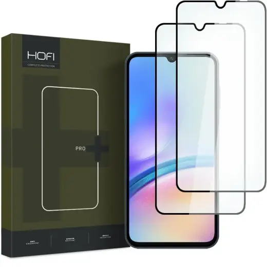 HOFI GLASS PRO+ karastatud klaas, sobib telefonile Samsung Galaxy A05S, must