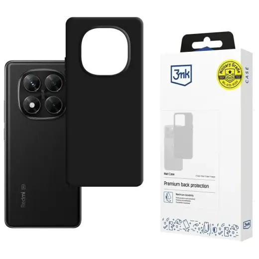 3MK Matt Case Pro Case for Redmi Note 14 PRO 5G / POCO X7 5G Black