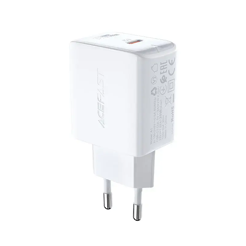 Acefast A1 travel charger | 20W | PD | USB-C | white