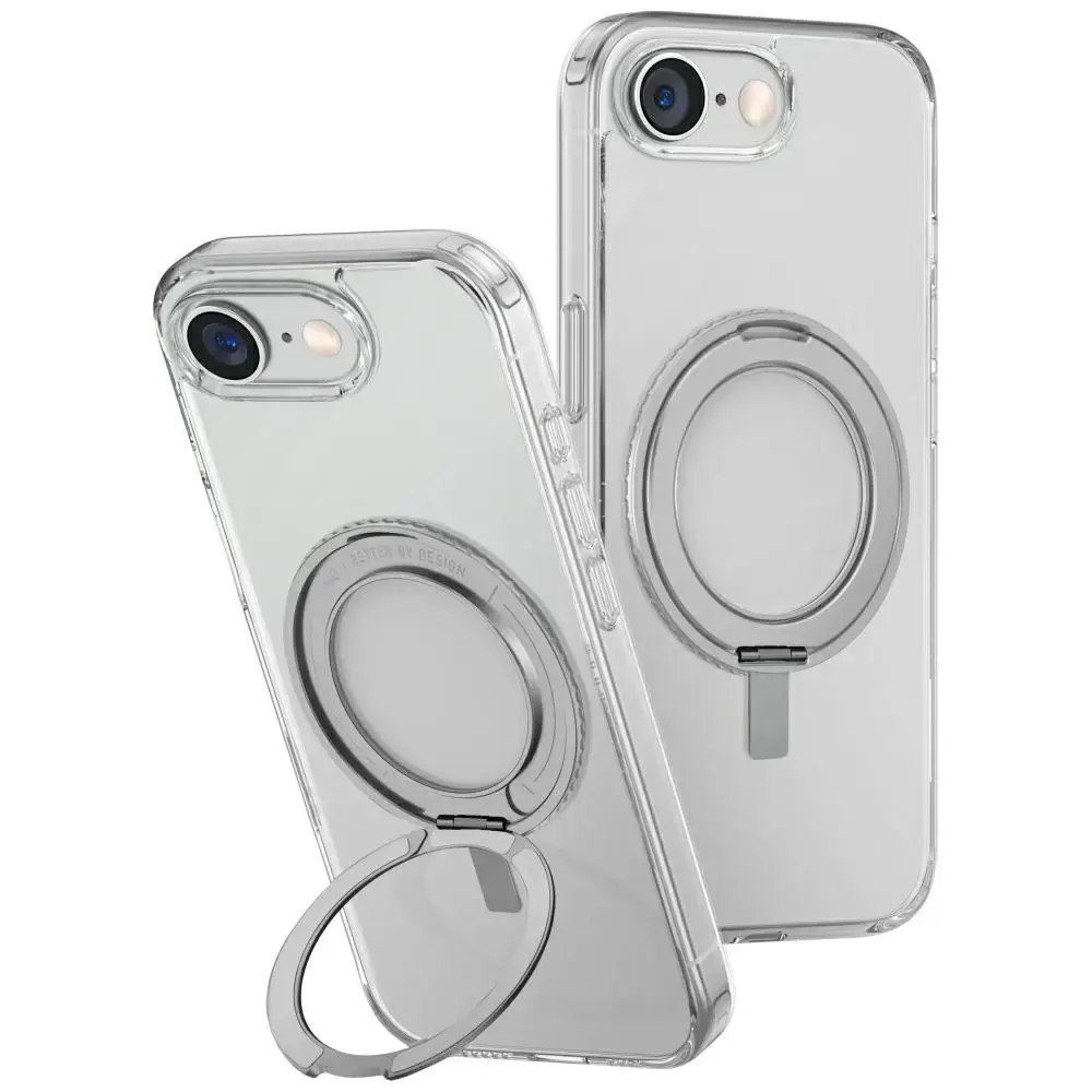 Case UNIQ Swivix for iPhone 16e (2025) 360 Rotating Kickstand transparent