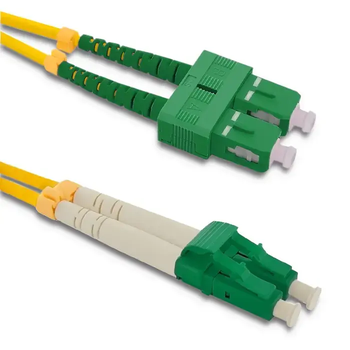 Qoltec Patchcord fiber optic SC/APC - LC/APC | Singlemode | 9/125 | G652D | Duplex | 2m