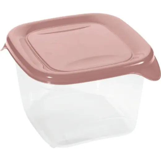 Pārtikas trauciņš kvadrāts 0,45L Fresh&Go rozā