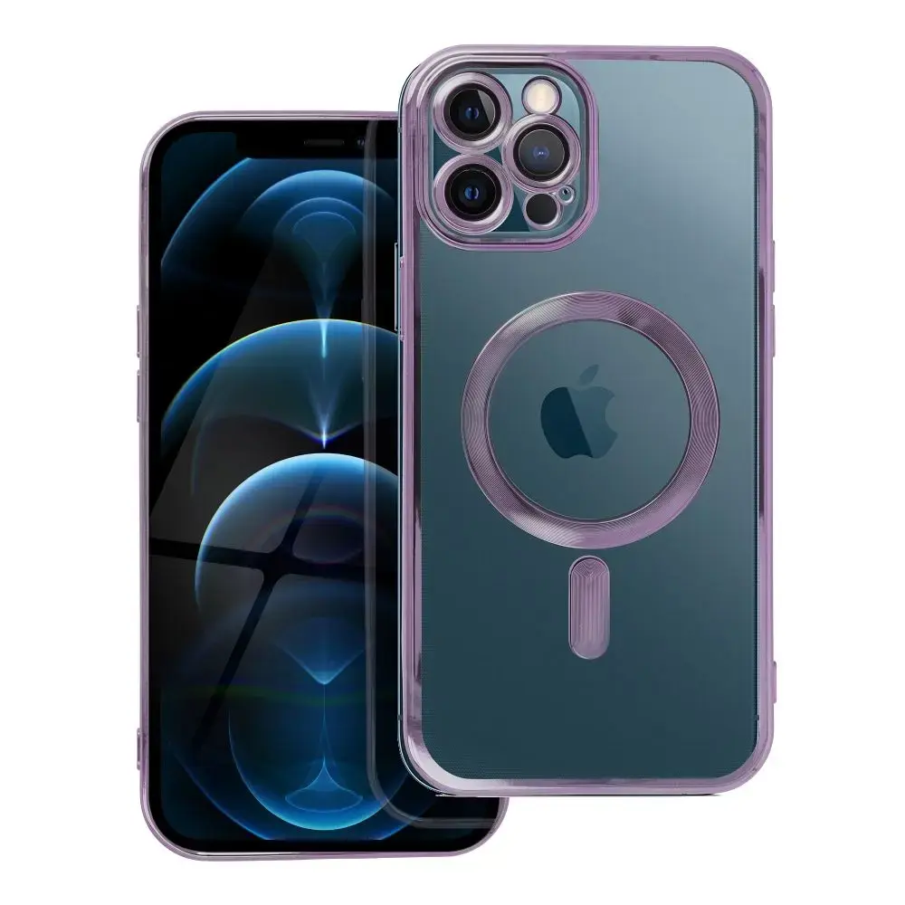 Electro Mag maciņš ar MagSafe atbalstu telefonam iPhone 12 Pro Max violets