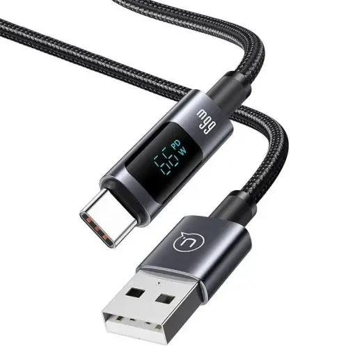 USAMS Sufeng Series US-SJ673 data transfer and charging cable | USB-A to USB-C | 66W | 1.2m | black