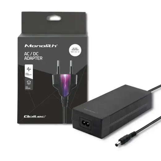 Qoltec Desktop power supply 96W | 24V | 4A | 5.5*2.5 + power cable