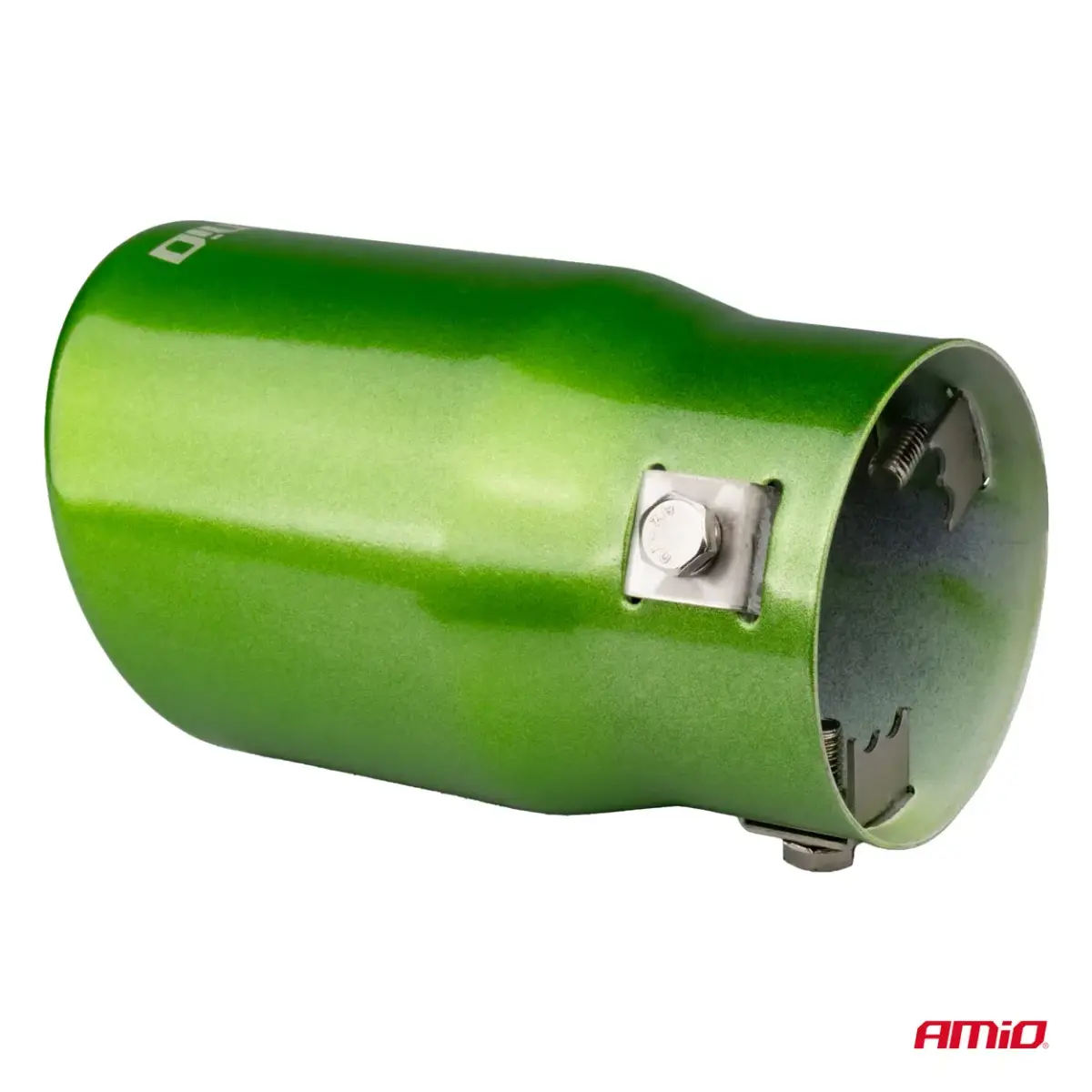 Exhaust silencer tip stainless steel green AMIO-04071