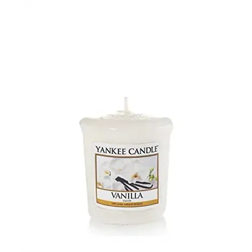 Yankee Candle 49 G Vanilla Votive/Sampler Candle, Cream, L X 4.6cm W X 4.8cm H