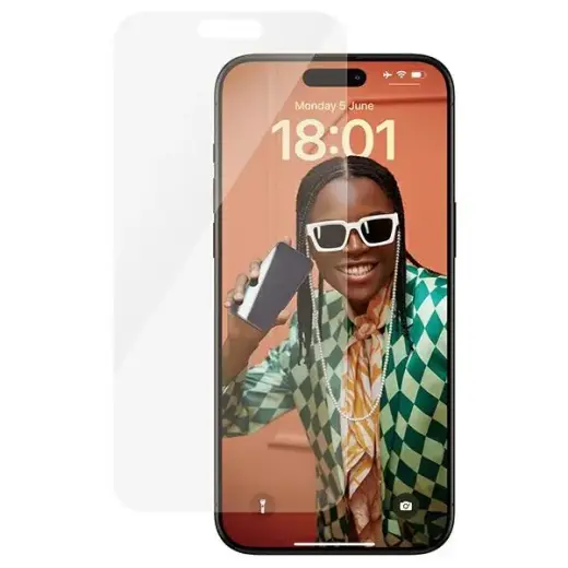 PanzerGlass Classic Fit aizsargstikls telefonam iPhone 15 Pro Max 6.7