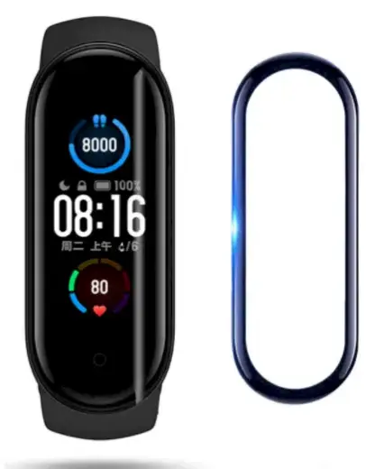 Fusion Nano 9H full coveraged glass for Xiaomi Mi Band 5 black