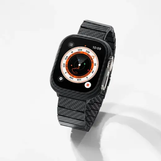 Band PITAKA Carbon Fiber Modern for Apple Watch 1|2|3|4|5|6|7|8|9|10|SE|Ultra|Ultra2 black grey Photo