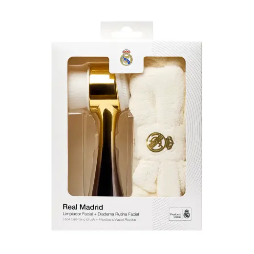 Set Real Madrid: Real Madrid, Facial Cleansing Brush + Real Madrid, Hair Band, White