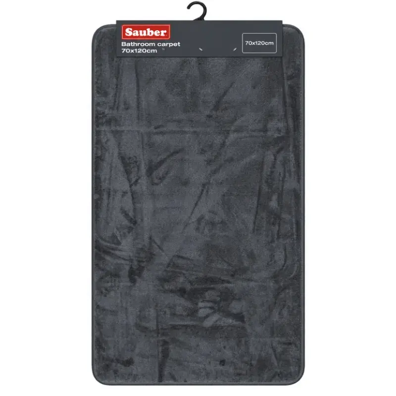 Sauber Dark grey bathroom rug 70x120