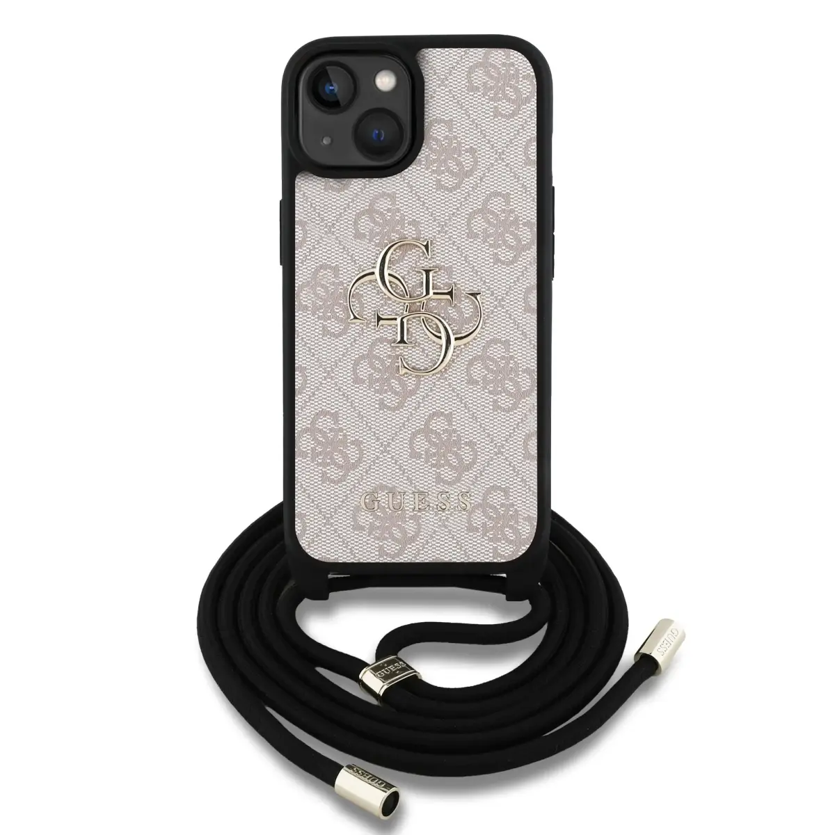 Guess telefona maciņš priekš iPhone 15 rozā