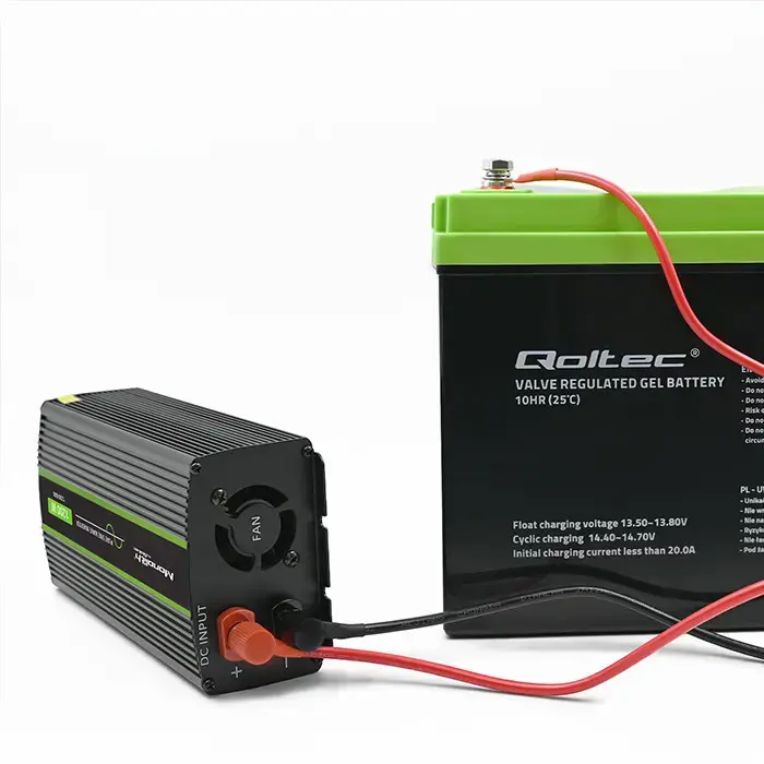 Qoltec Pure Sine Wave Inverter Monolith| 600W | 1200W | 12V to 230V