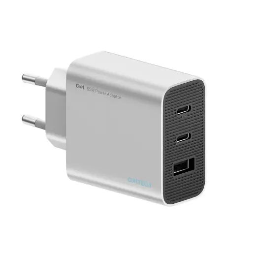 Зарядное устройство Cuktech | 65W | GaN | USB-C, USB-A | серое