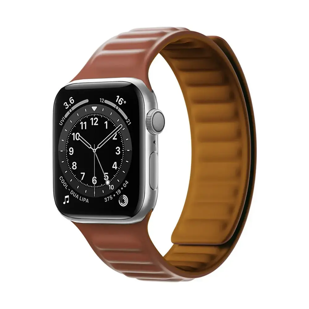 Magnetic viedpulksteņa siksniņa priekš Apple Watch (38/40 mm) | nerūsējošs tērauds | brūna