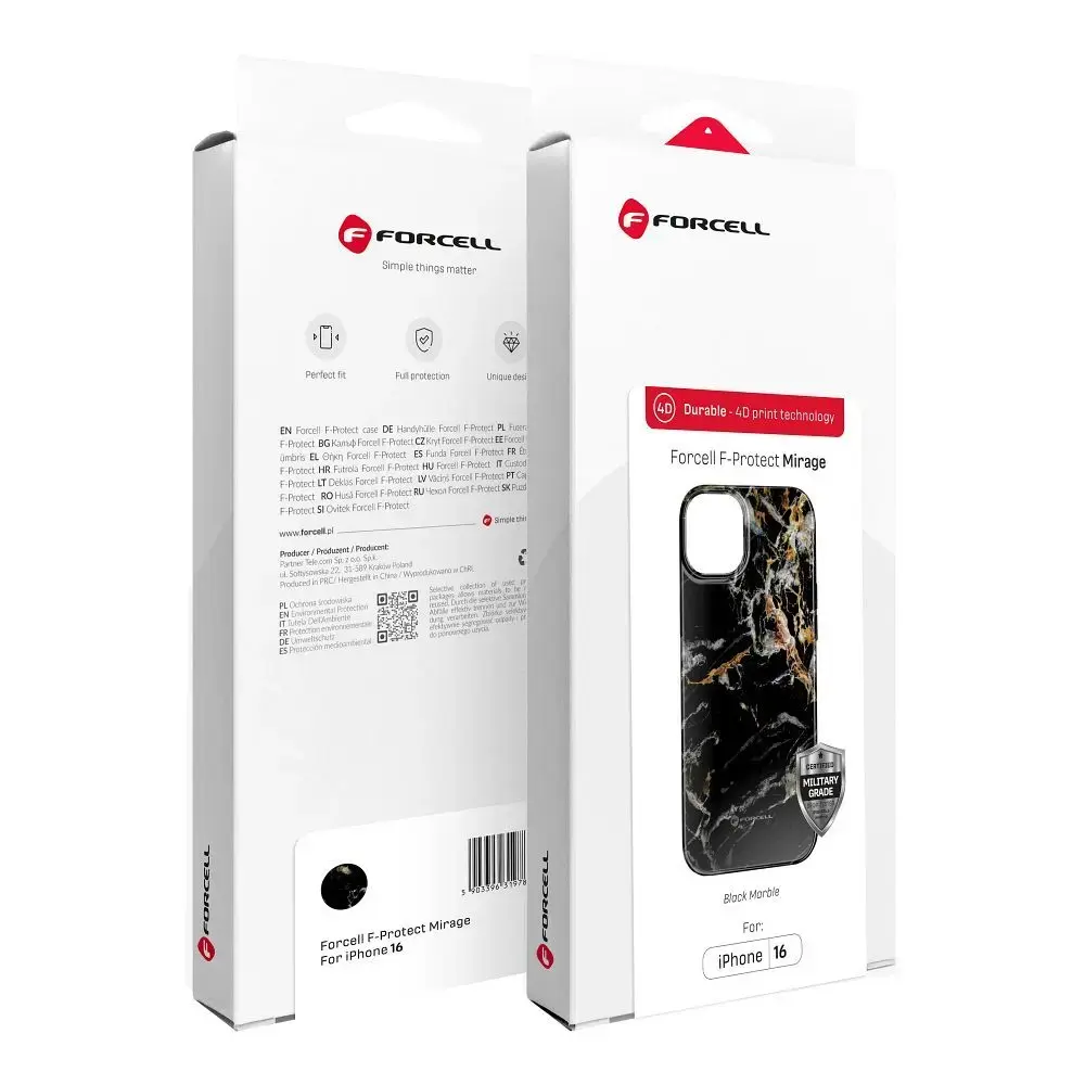 Forcell F-Protect Mirage maciņš ar MagSafe atbalstu telefonam iPhone 15 melns