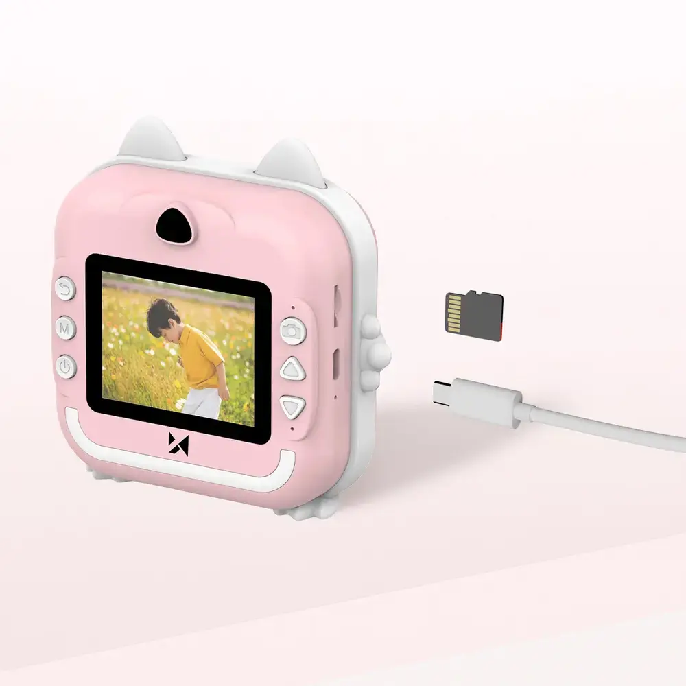 Wozinsky WDT-01 Thermal Printer Camera for Kids - Pink