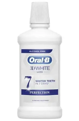 Mutes skalojamais līdzeklis  ORAL-B 3D White Luxe Perfection, 500 ml
