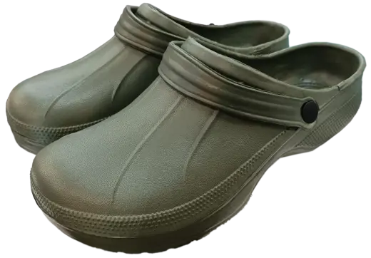 Garden slippers men's size 41 khaki green