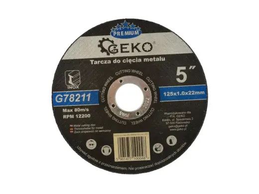 Metallilõikeketas GEKO Premium 125x1x22,2mm Inox