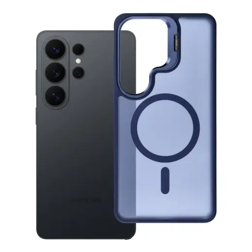 Forcell F-Protect Shadow Stand Premium чехол с подставкой и поддержкой MagSafe для телефона Samsung Galaxy S26 Ultra (S948) тёмно-синий