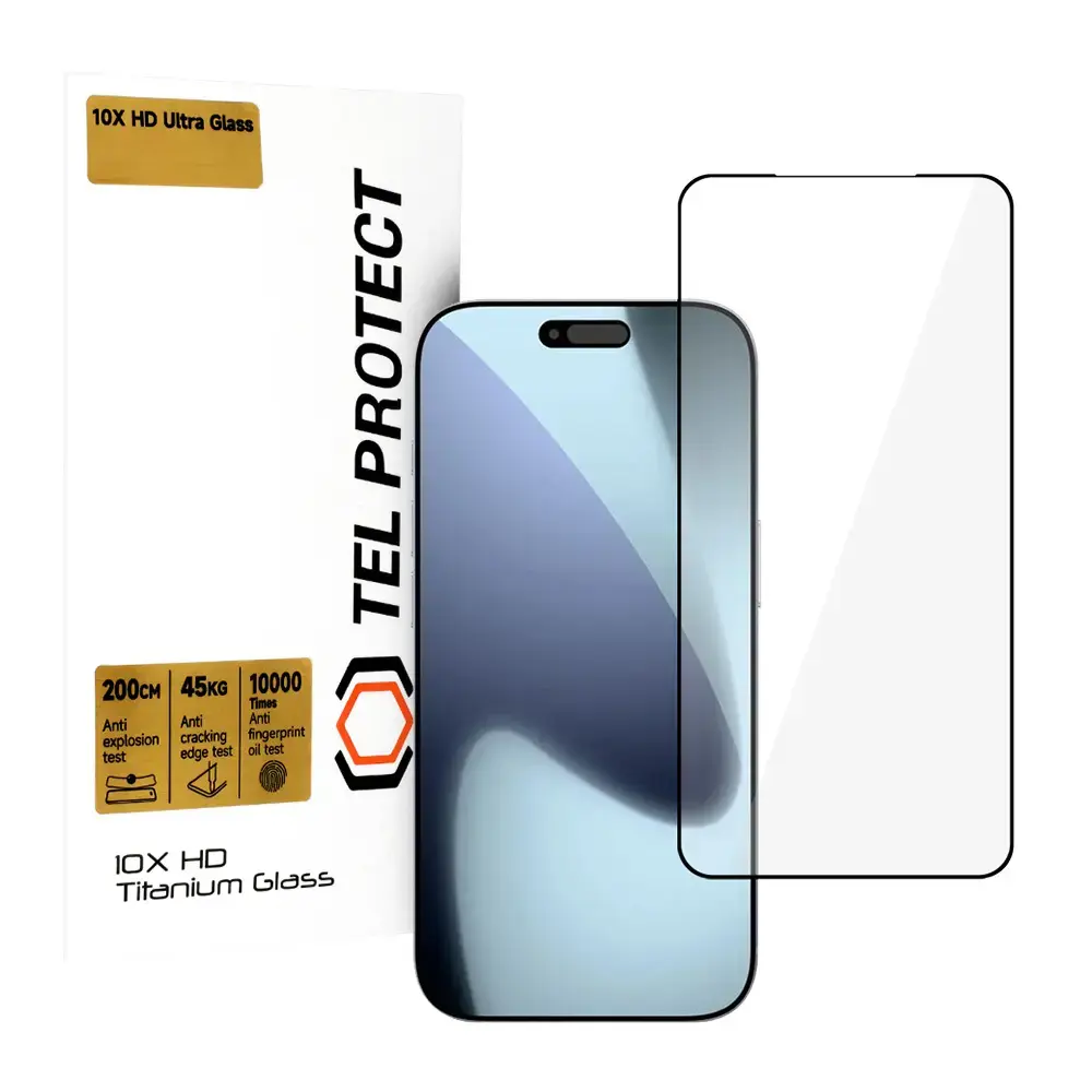 Tempered glass Tel Protect 10X HD Titanium for Iphone 17 Pro (envelope)