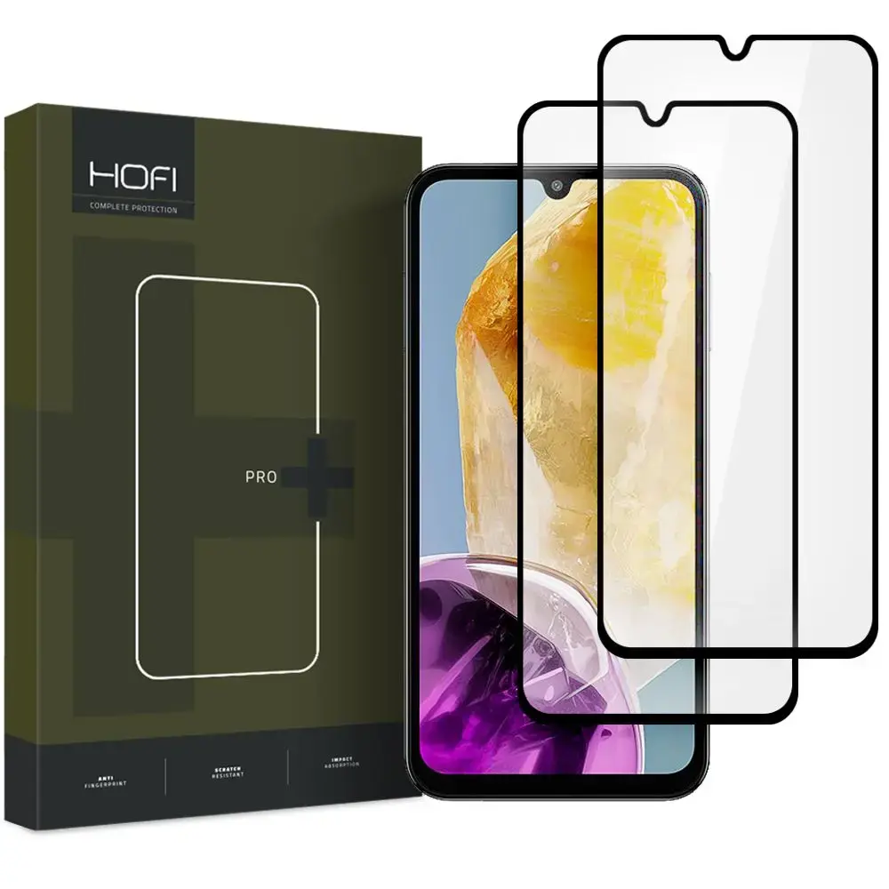 HOFI GLASS PRO+ karastatud klaas, sobib telefonile Samsung Galaxy M15 5G, must