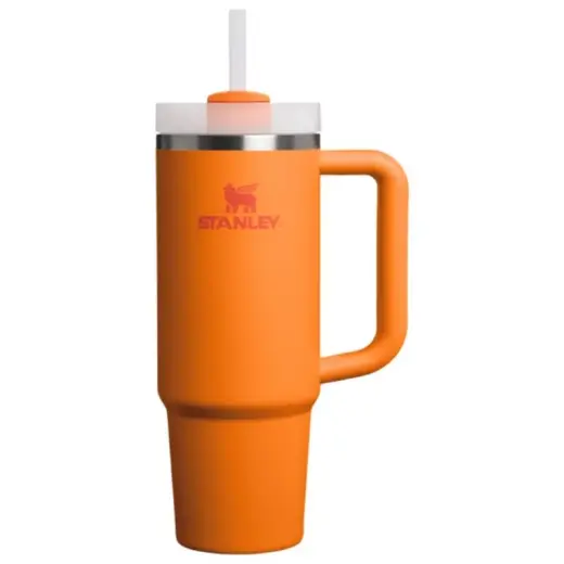 Termospuodelis su šiaudeliu The Quencher H2.O FlowState Tumbler 0.89L oranžinis