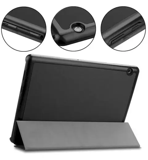 Tactical Book Tri Fold Case for Samsung T510|T515 Galaxy TAB 2 2019 Navy