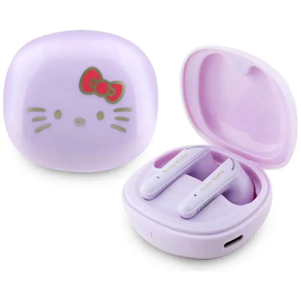 Słuchawki TWS Hello Kitty O Glossy        Finish fioletowy