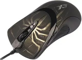 A4Tech XGame Laser  Oscar XL-747H mouse Brown Fire USB 3600 DPI (7 buttons)